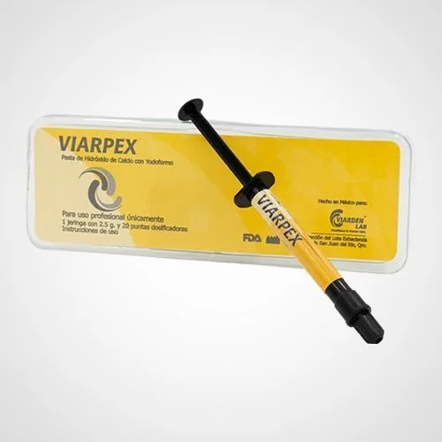 Viarpex Jeringa-  ( Pasta de Hidróxido de calcio  con Yodoformo )